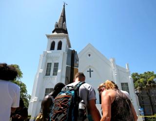 Worship Service held at Emanuel AME Church on Sunday morning