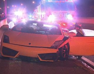 Abandoned Lamborghini found on Dallas North Tollway